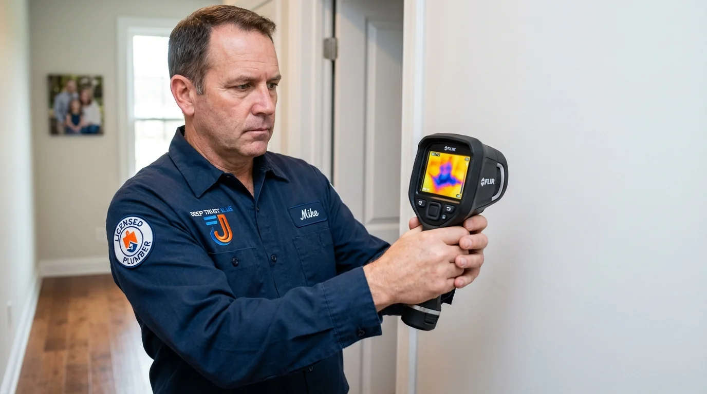 Thermal imaging leak detection by Johns Plumbing LLC in Grosse Pointe